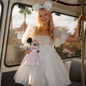 Selkie Ivory Puff Dress